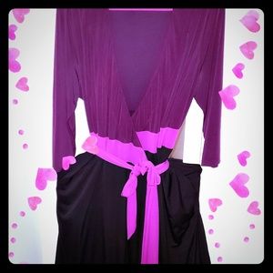 IGIGI gorg Color Block wrap dress